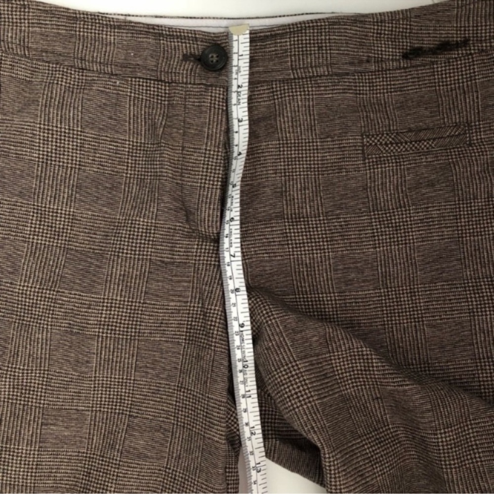 Finn Flare Vintage 90's Wool Plaid Pant Trousers Size: US L | Vintage - Picture 6 of 7